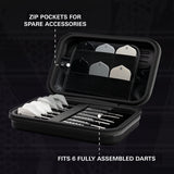 Target Luke Littler Takoma Ghost XL Dart Case image showing the inside of the case with storage compartments and layout