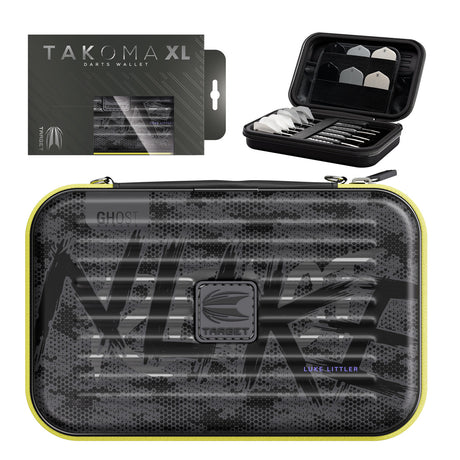 Target Luke Littler Takoma Ghost XL Dart Case main product image showing the case and included contents