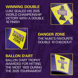 Luke Littler World Champion Surround and TOR Dartboard Bundle by Target showcasing the features that made Luke Littler into a world champion