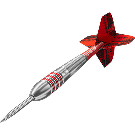 Nathan Aspinall Brass Steel Tip Darts close up image highlighting the brass barrel finish and grip detail