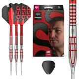 Nathan Aspinall G2 SP Steel Tip Darts main product image showing the box, darts, flights, shafts, and included accessories