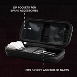 Target Nathan Aspinall Takoma Ghost Dart Case image showing the inside of the case with storage compartments and layout