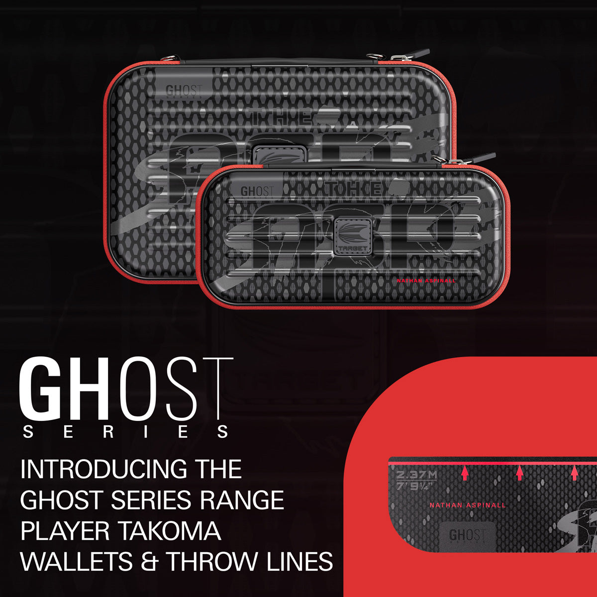 Target Nathan Aspinall Takoma Ghost XL Dart Case top down image showing the case and storage arrangement
