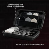 Target Nathan Aspinall Takoma Ghost XL Dart Case image showing the inside of the case with storage compartments and layout