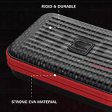 Target Nathan Aspinall Takoma Ghost XL Dart Case image highlighting the external materials, zip, handle, branding, and protective construction
