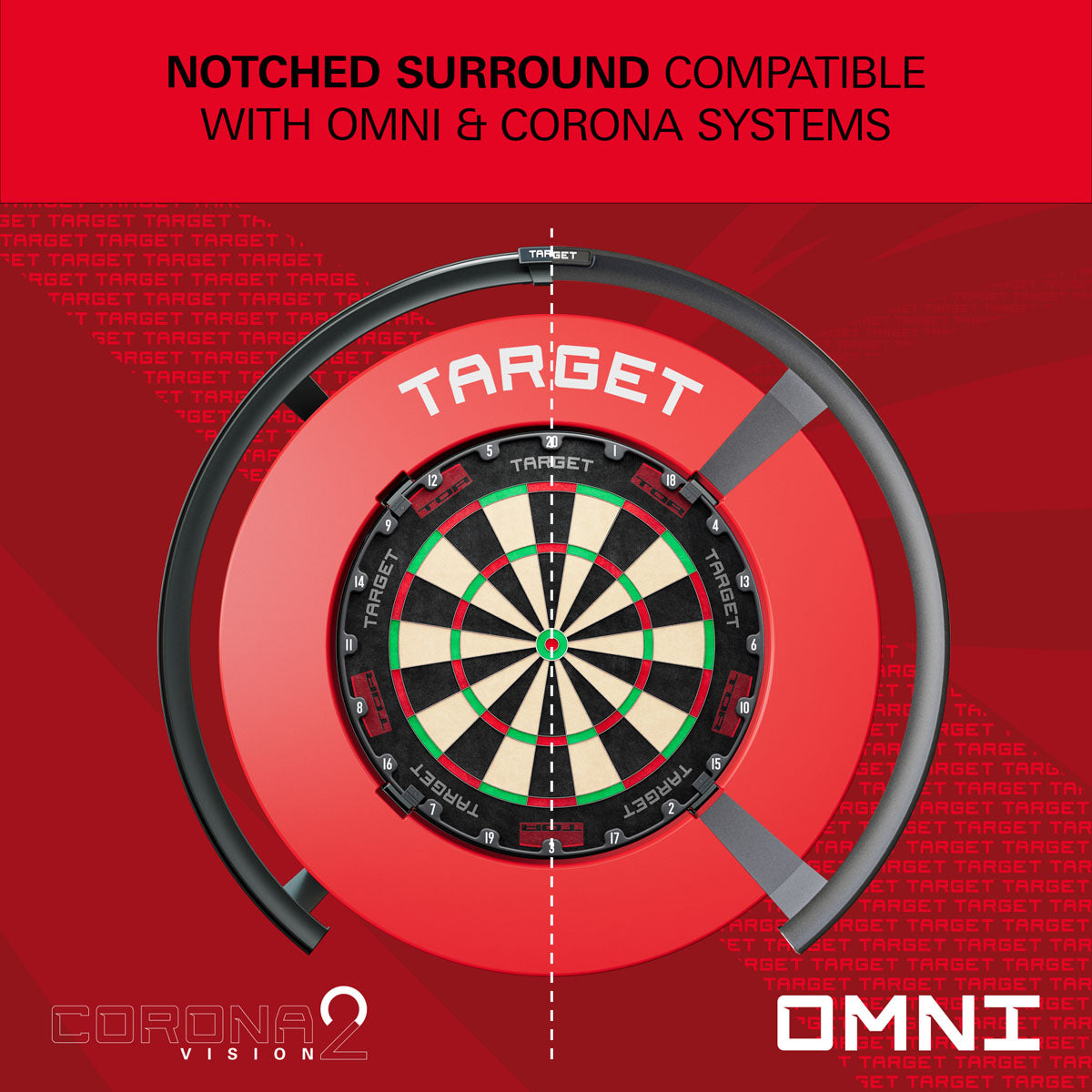 Target Notched Dartboard Surround