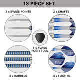Target Paige Pauling G1 Swiss Point 90% Tungsten Steel Tip Darts