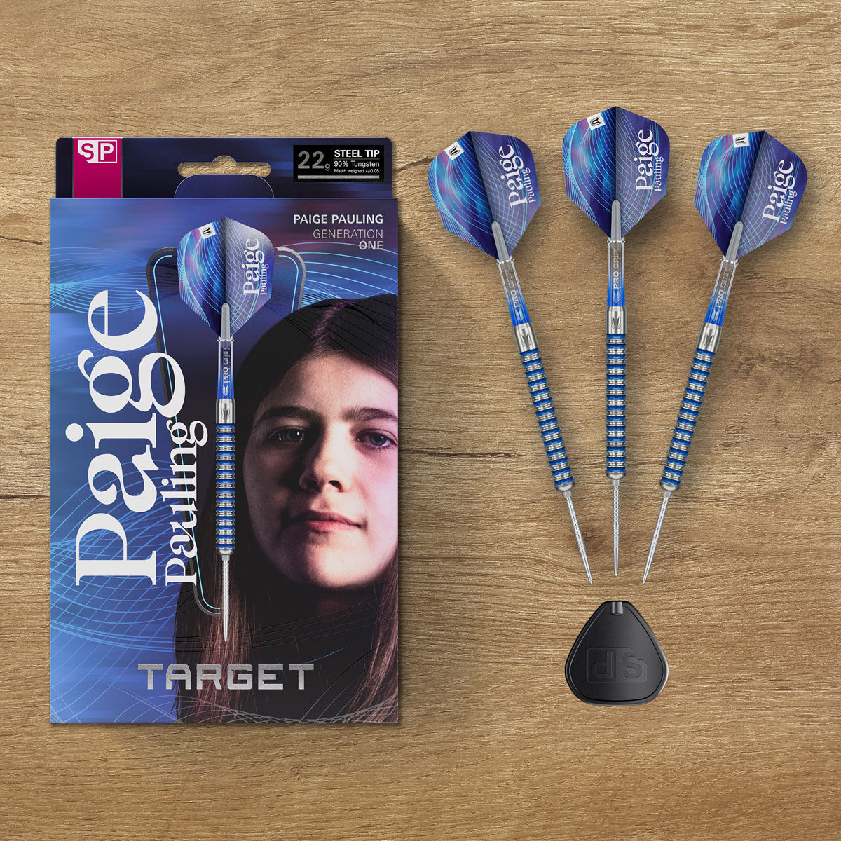 Target Paige Pauling G1 Swiss Point 90% Tungsten Steel Tip Darts