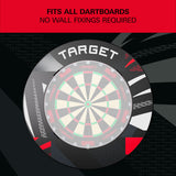 Target Patterned Notched Dartboard Surround