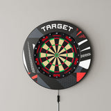 Target Patterned Notched Dartboard Surround