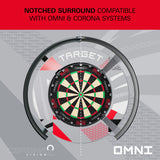 Target Patterned Notched Dartboard Surround