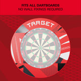 Target Patterned Notched Dartboard Surround