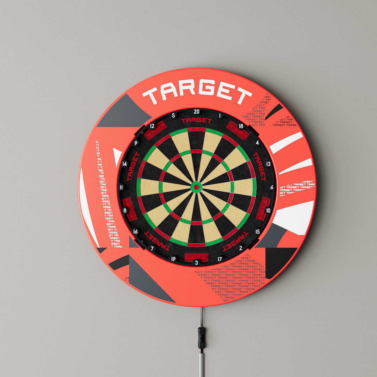 Target Patterned Notched Dartboard Surround