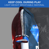 Target Phil Taylor 2025 Playing Shirt side profile image showing the fit, cut, and design details