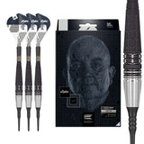 Phil Taylor Power G9 Soft Tip Darts main product image showing the darts, packaging, flights, shafts, and included accessories