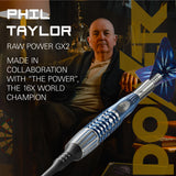 Phil Taylor Power Gx2 player branding image featuring signature styling and premium Target performance design