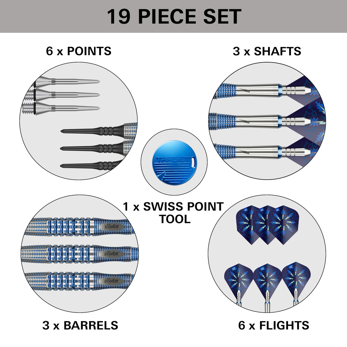 Target Phil Taylor Power Gx2 95% Tungsten Soft Tip Darts – Double