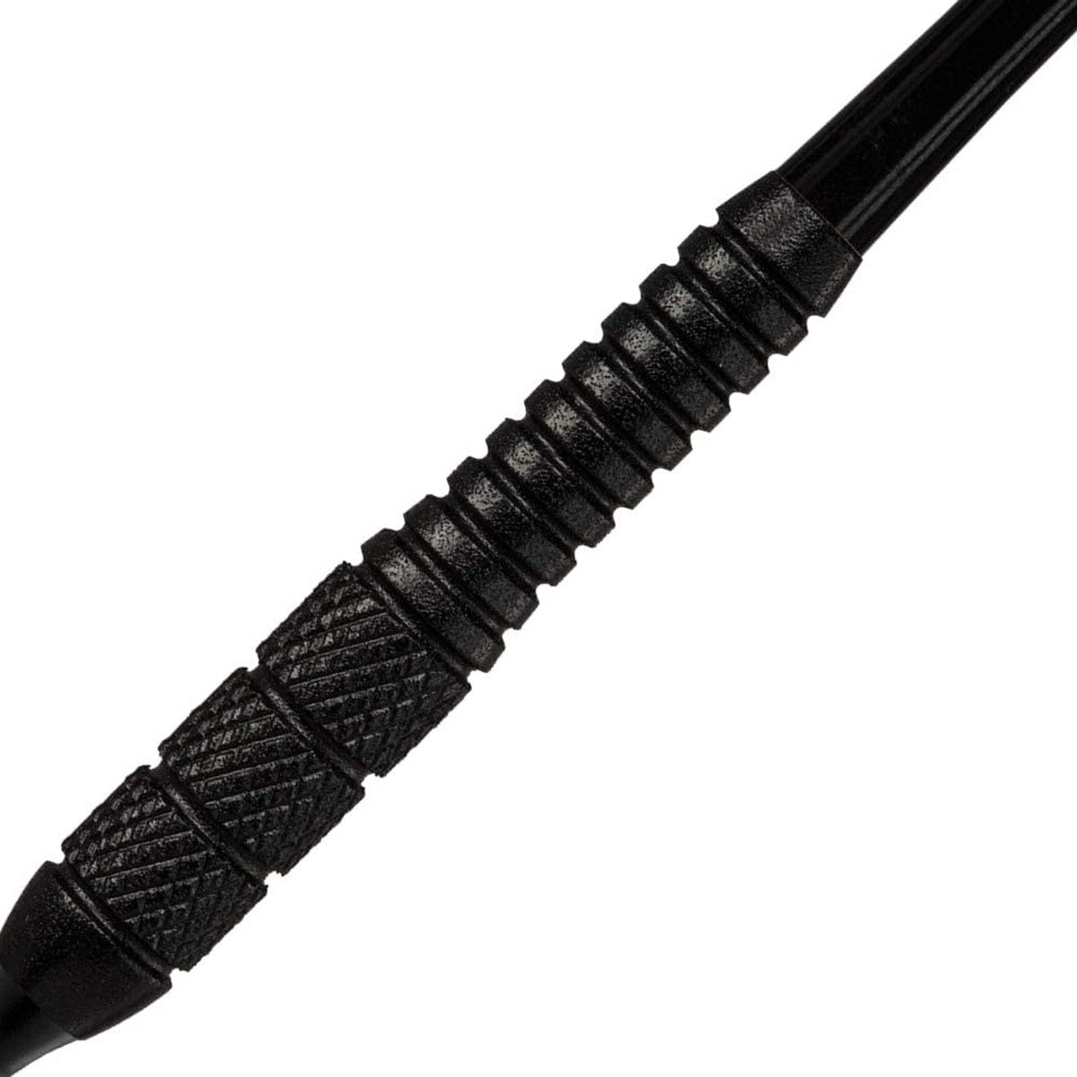 Phil Taylor Power Storm Soft Tip Darts close up image highlighting the barrel grip texture and precision machining detail