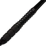 Phil Taylor Power Storm Soft Tip Darts close up image highlighting the barrel grip texture and precision machining detail