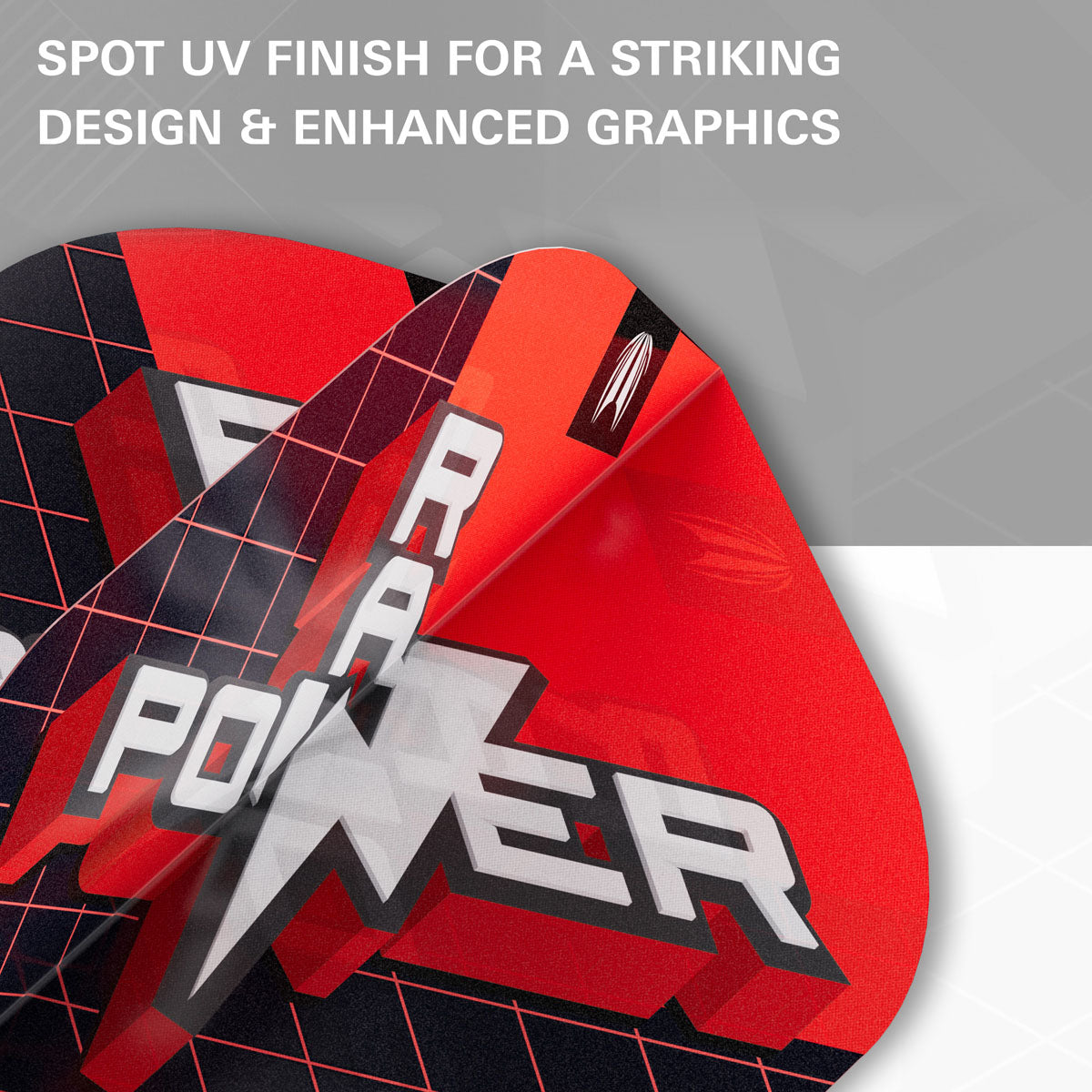 Phil Taylor Raw Power G11 Pro Ultra Dart Flights x 3 Sets by Target Kite image demonstrating the durable flight construction for long lasting performance.