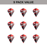 Phil Taylor Raw Power G11 Pro Ultra Dart Flights x 3 Sets by Target Vapor S image showing the included 9 pack of dart flights.