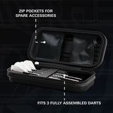 Target Phil Taylor Takoma Ghost Dart Case image showing the inside of the case with storage compartments and layout