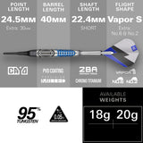 Target Phil Taylor Power Chrono 95% Tungsten Soft Tip Darts
