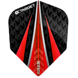 Target Pro 100 Vision Ultra Red 3 Fin Dart Flights main product image showing the dart flights