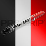 Pro Grip 3 Set Multipack Black White and Red Dart Stems Shafts angled image displaying the overall shaft profile and design