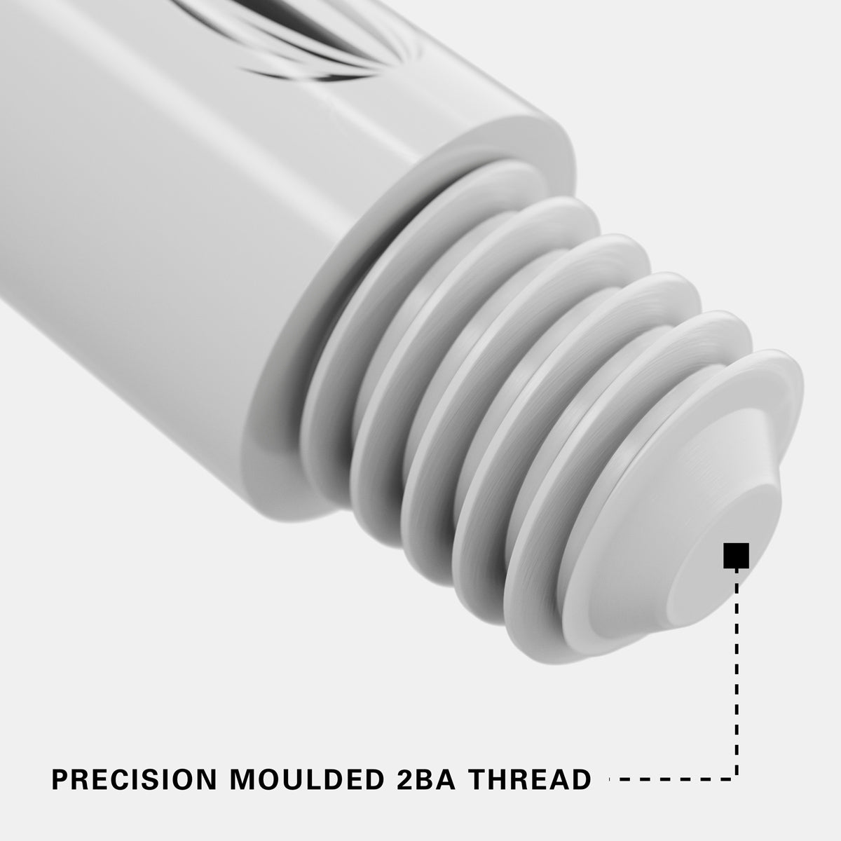 Pro Grip Dart Stems Shafts Inbetween Sizes White thread detail image showing the connection and fitment system