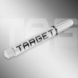 Pro Grip TAG GW Black White angled image displaying the overall shaft profile and design