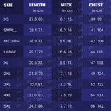 Target Raymond Van Barneveld 2025 Playing Shirt sizing guide image showing available measurements and fit information