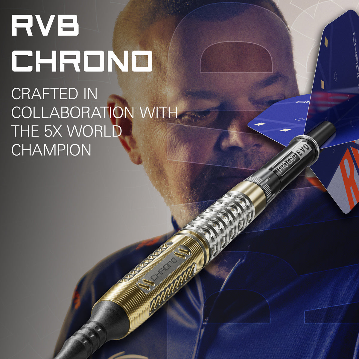 Raymond Van Barneveld Chrono player branding image featuring signature styling and premium Target performance design