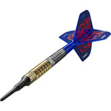 Raymond van Barneveld G6 Soft Tip Darts close up image highlighting the barrel grip texture and precision machining detail
