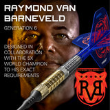 Raymond van Barneveld G6 player branding image featuring signature styling and premium Target performance design