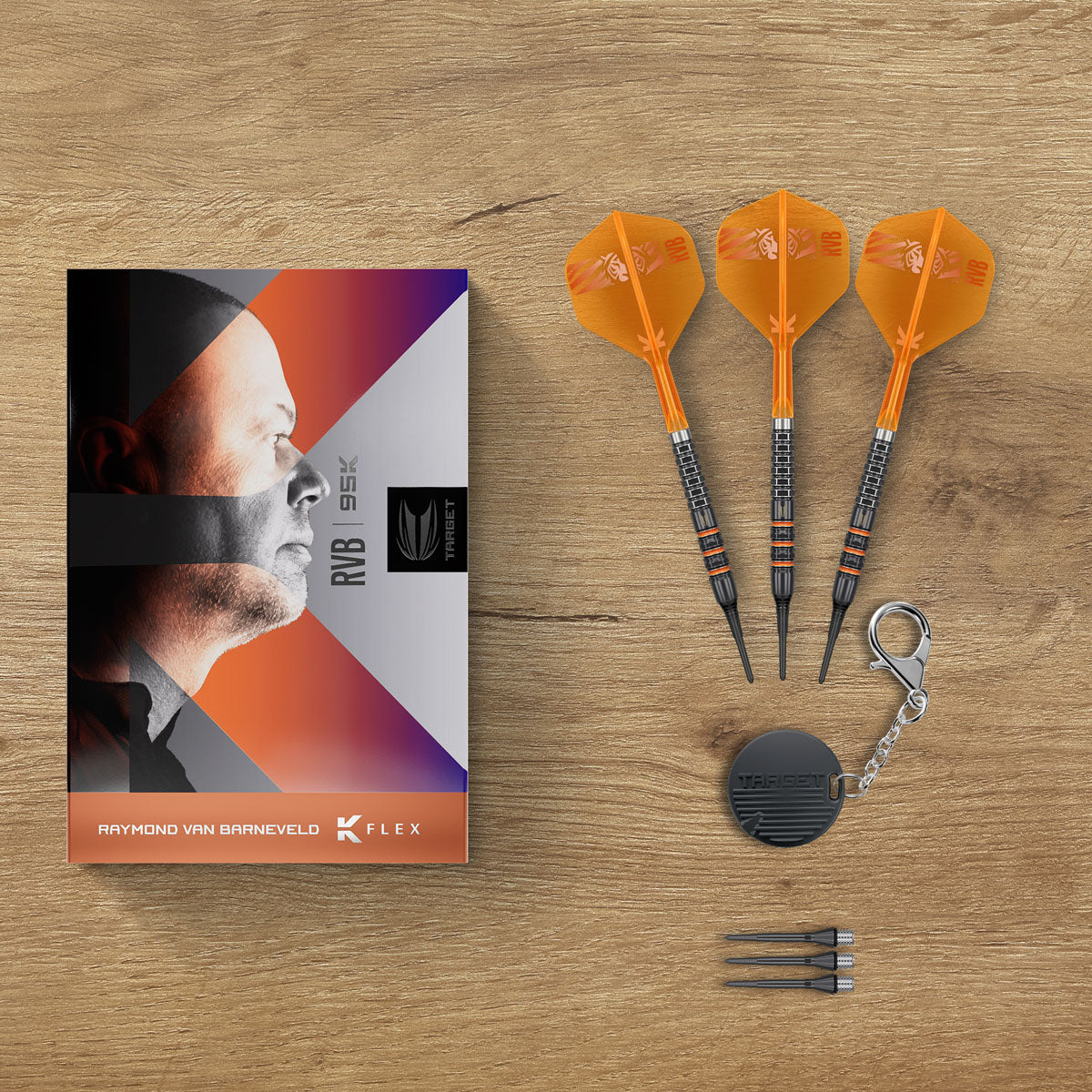ダーツ Target RVB95 Raymond van Barneveld Target Raymond van Barneveld RVB 95K 95% Tungsten Soft Tip Darts