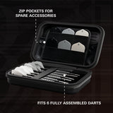 Target Raymond van Barneveld Takoma Ghost XL Dart Case image showing the inside of the case with storage compartments and layout