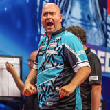 Target Rob Cross 2025 Playing Shirt action image showing Rob Cross wearing the shirt during competition or match play.