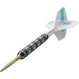 Rob Cross 95K Steel Tip Darts close up image highlighting the barrel grip texture and detailed precision machining
