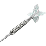 Rob Cross G1 Steel Tip Darts close up image highlighting the barrel grip texture and precision machining detail