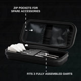 Target Rob Cross Takoma Ghost Dart Case image showing the inside of the case with storage compartments and layout