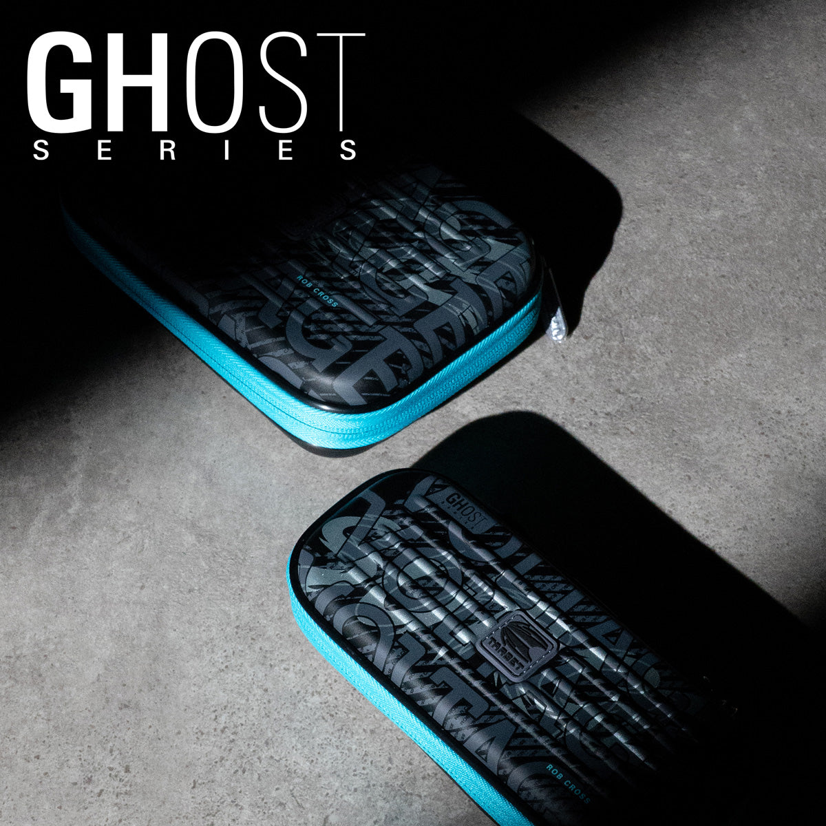 Target Rob Cross Takoma Ghost Dart Case lifestyle image showing the case in use with darts and accessories