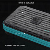 Target Rob Cross Takoma Ghost XL Dart Case image highlighting the external materials, zip, handle, branding, and protective construction