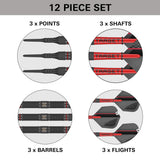 Scope 10 Soft Tip Darts contents image displaying everything included inside the box