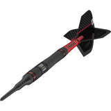 Scope 11 Soft Tip Darts close up image highlighting the barrel grip profile and precision machining detail
