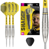 Scott Williams G1 Steel Tip Darts main product image showing the darts, presentation box, flights, shafts, and supplied accessories