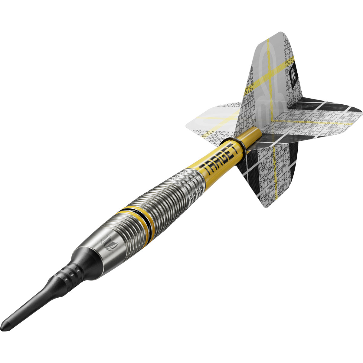 Scott Williams G2 Soft Tip Darts close up image highlighting the barrel grip texture and precision machining detail