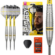 Scott Williams G2 SP Steel Tip Darts main product image showing the darts, packaging, flights, shafts, and included accessories