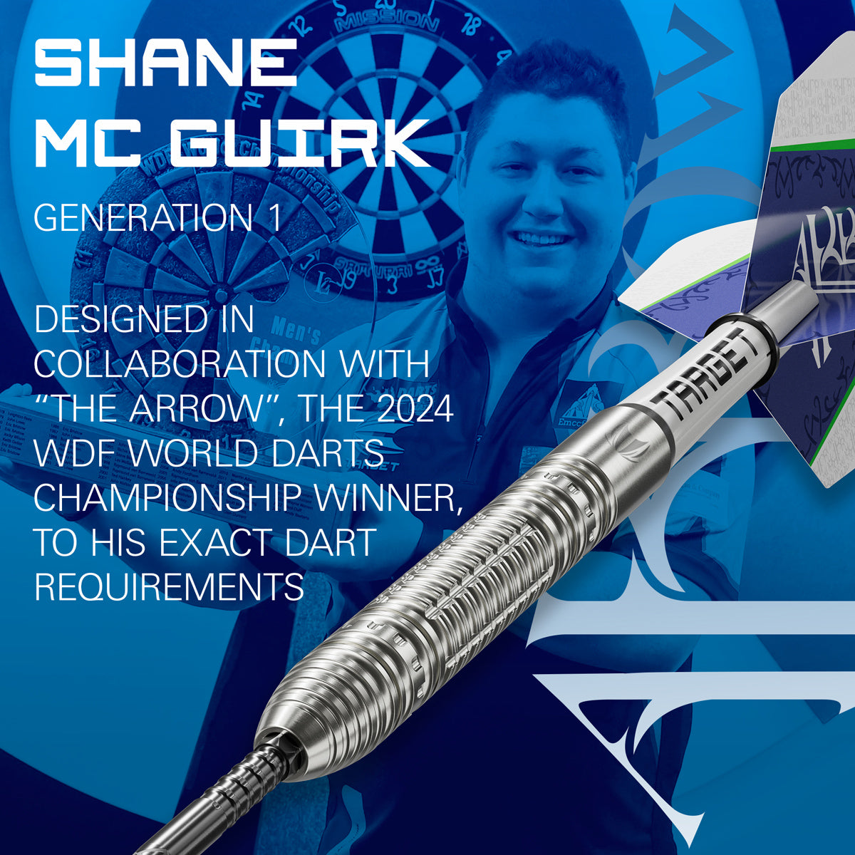Shane McGuirk player branding image featuring signature styling and modern Target performance design
