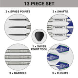 Shane McGuirk Steel Tip Darts contents image displaying everything included inside the box